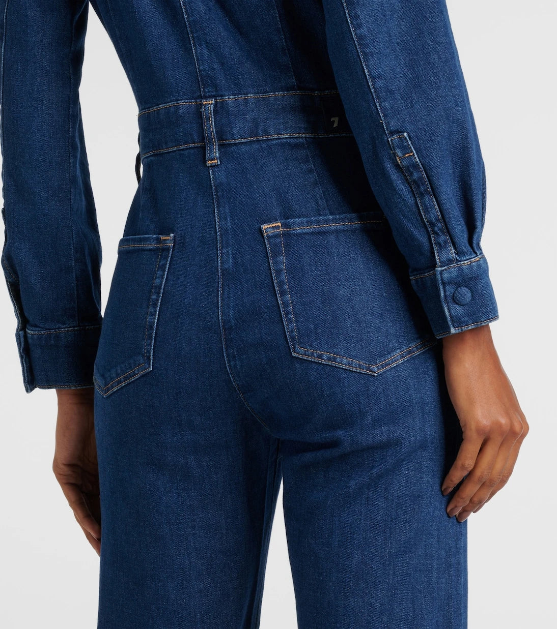 7 For All Mankind - Flared denim jumpsuit