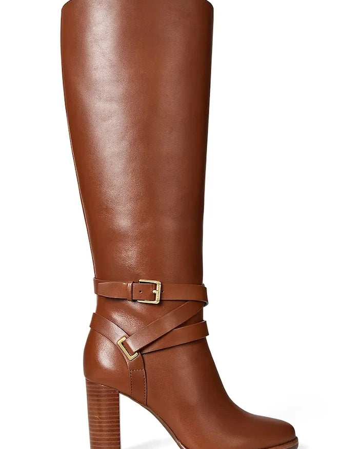 Lauren Ralph Lauren Cllns Tl Hl Deri Çizme