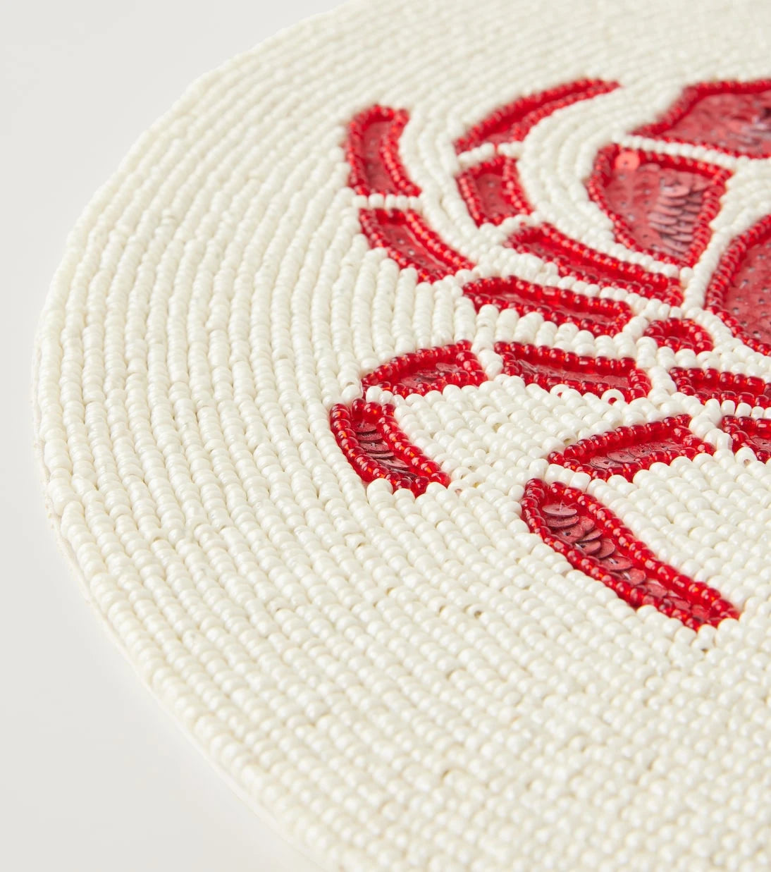 Les-Ottomans - Crab set of 2 beaded placemats
