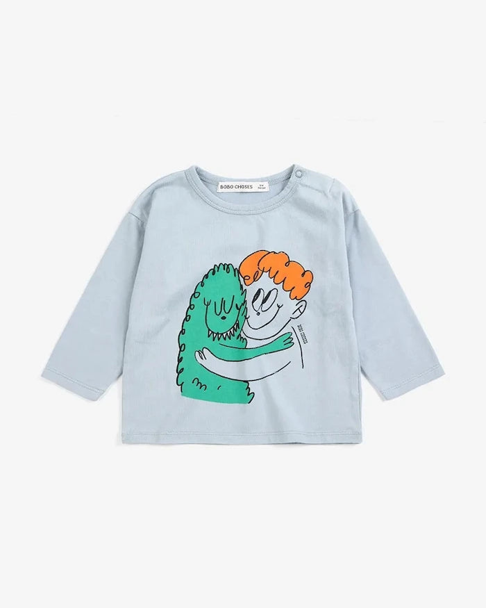 Bobo Choses Bebek Pamuk Uzun Kollu Bluz Hug Hairy Monster