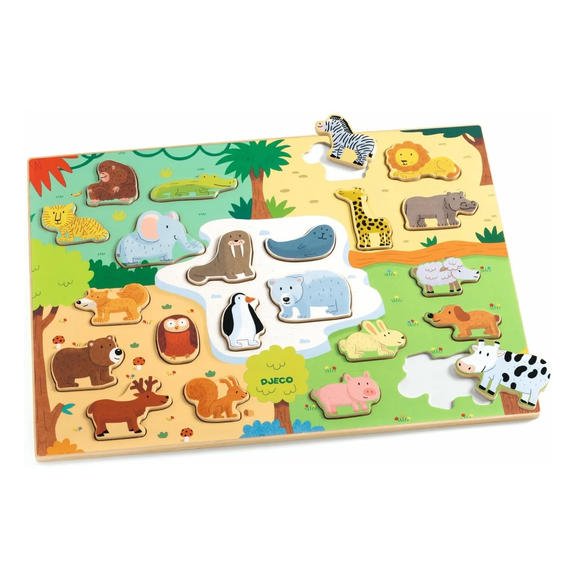 Djeco - Animal puzzle - 22 pieces