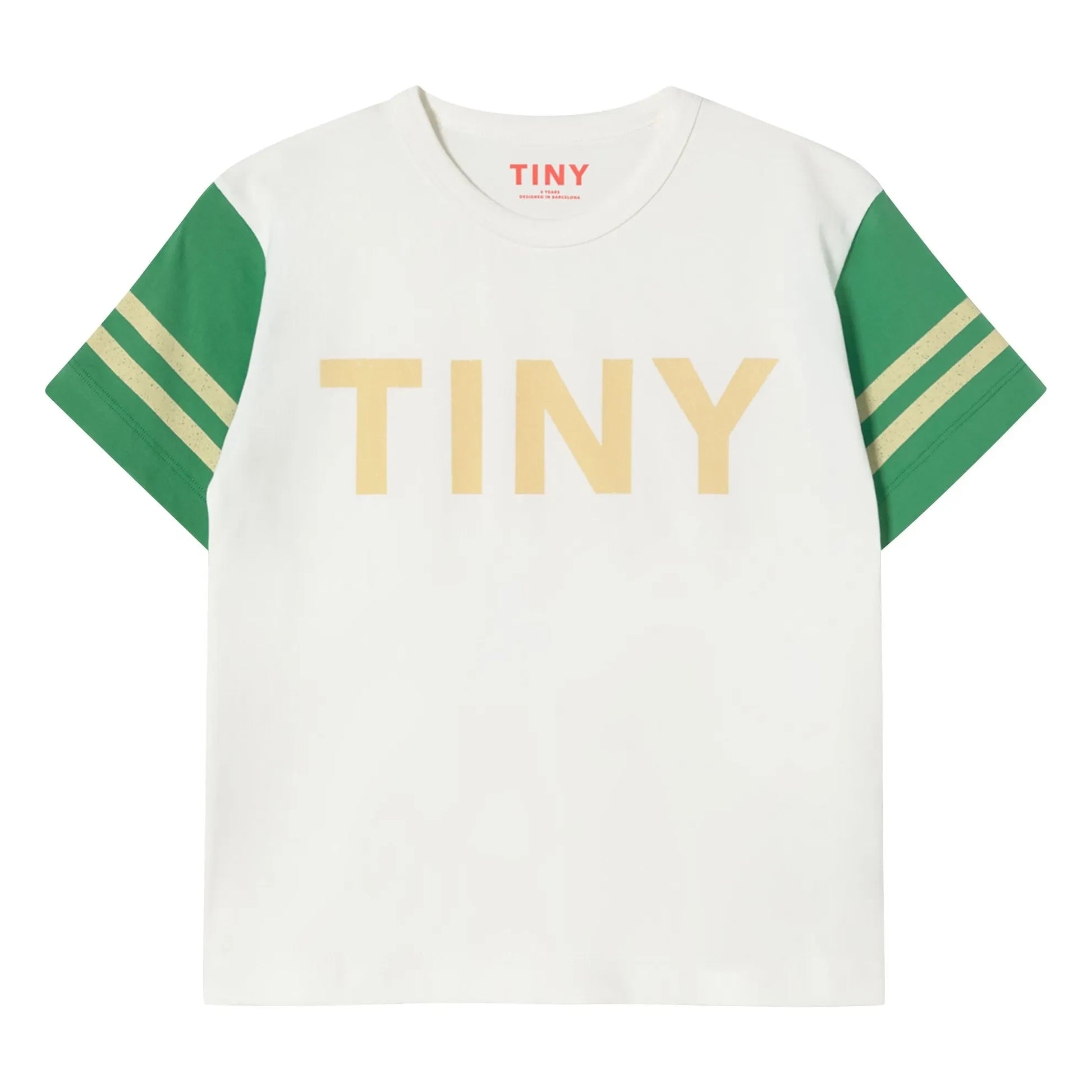 Tinycottons - Tiny Colorblock Organic Cotton T-shirt | White