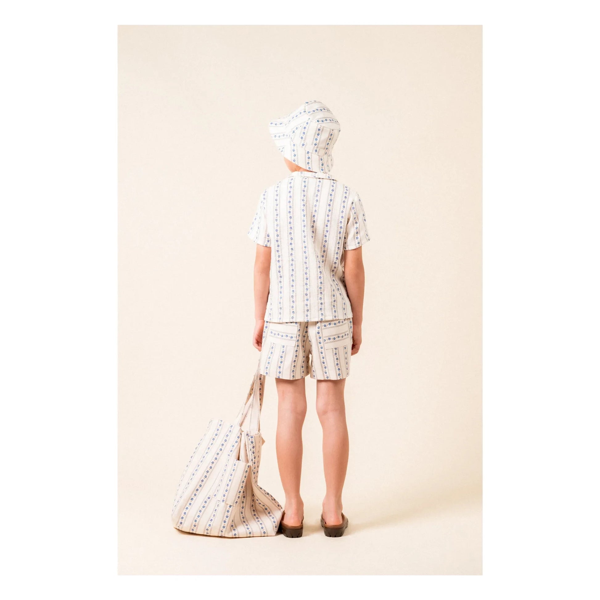 birinit - Bermuda shorts Sariñena Flowers | Ivory