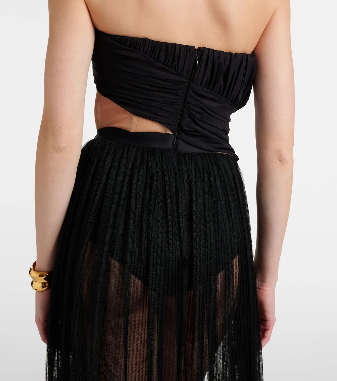 Nensi Dojaka - Semi-sheer gown