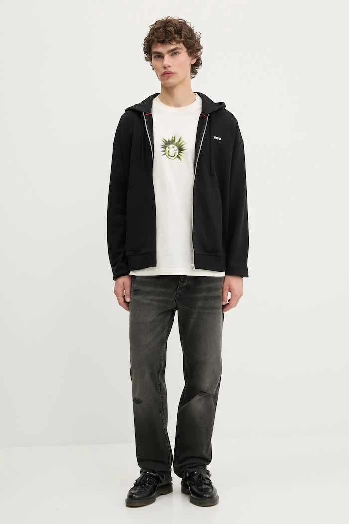 HUGO erkek kapüşonlu sweatshirt Dapozip