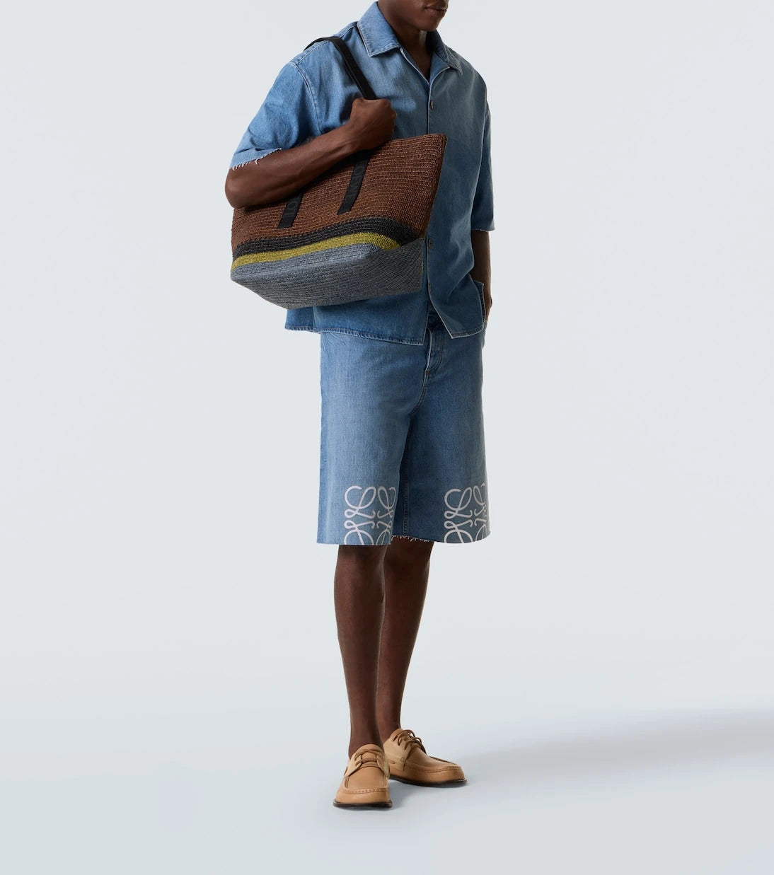 Loewe - Anagram denim shorts