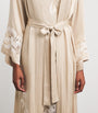 Satin Embellished Dalia Robe (XS/S) BEIGE