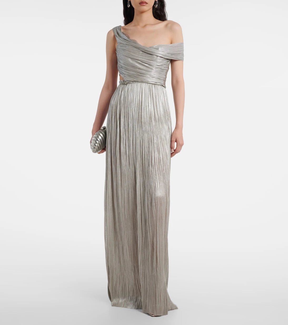 Maria Lucia Hohan - Serene asymmetric silk mousseline gown