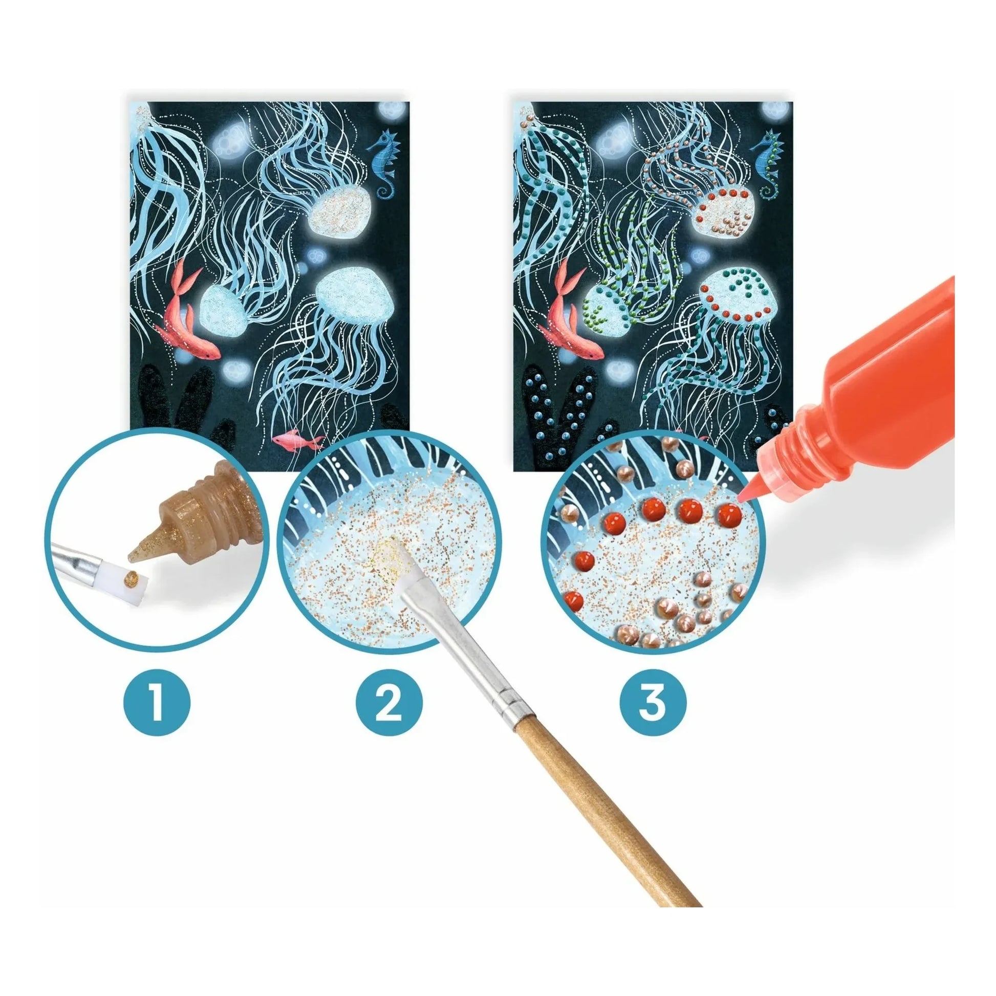 Djeco - Abysses 3D painting set