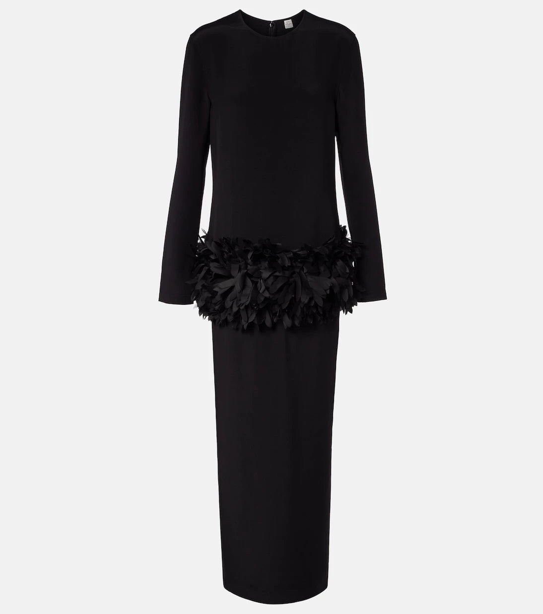 Toteme - Petal silk-trimmed maxi dress