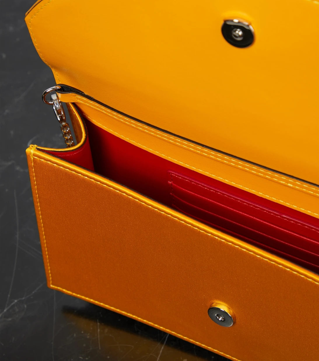 Christian Louboutin - Loubi54 satin clutch