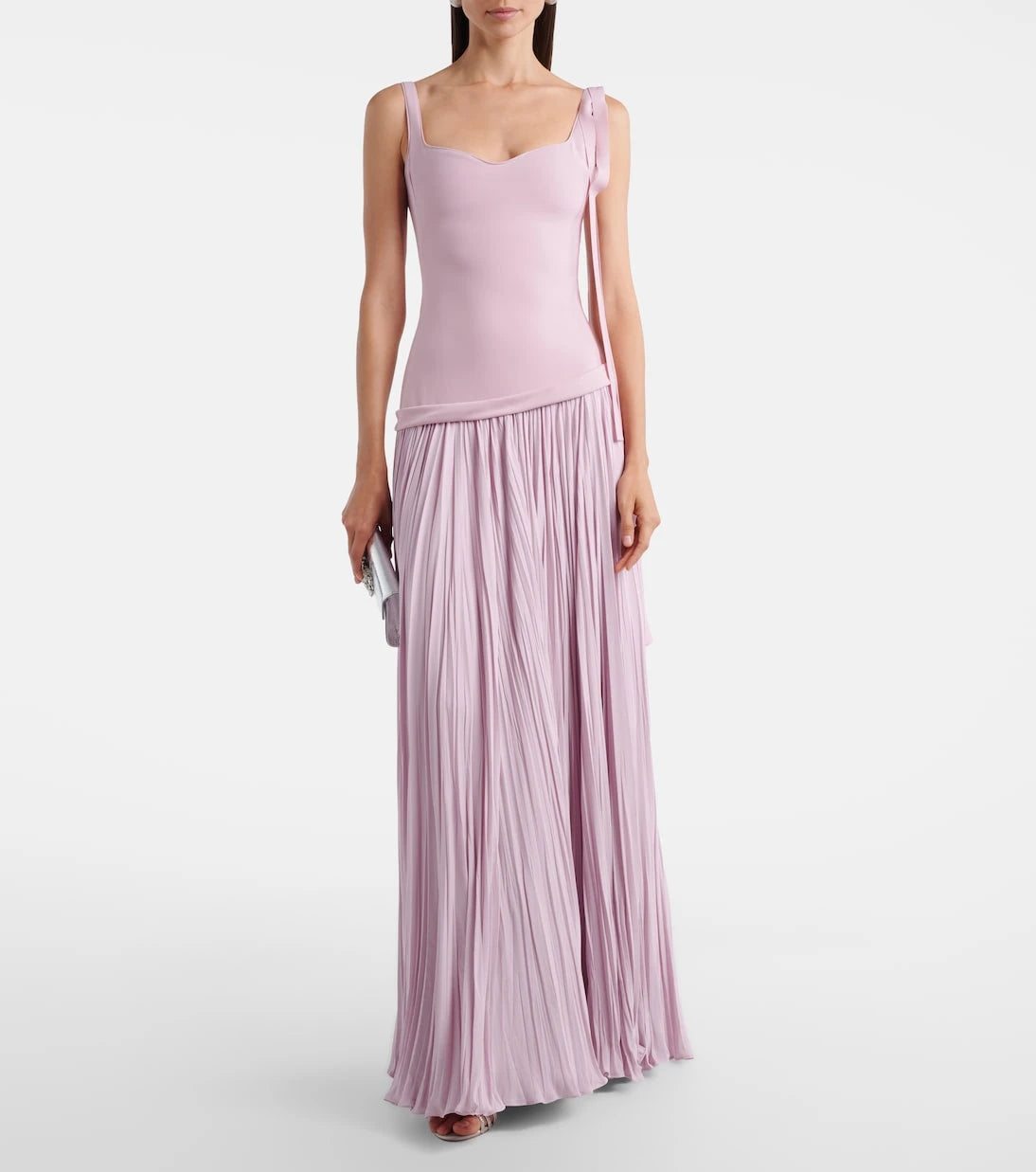 Marmar Halim - Ana crêpe and chiffon gown