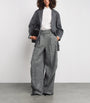 Max Mara Multi Wool-Silk Tweed Trousers