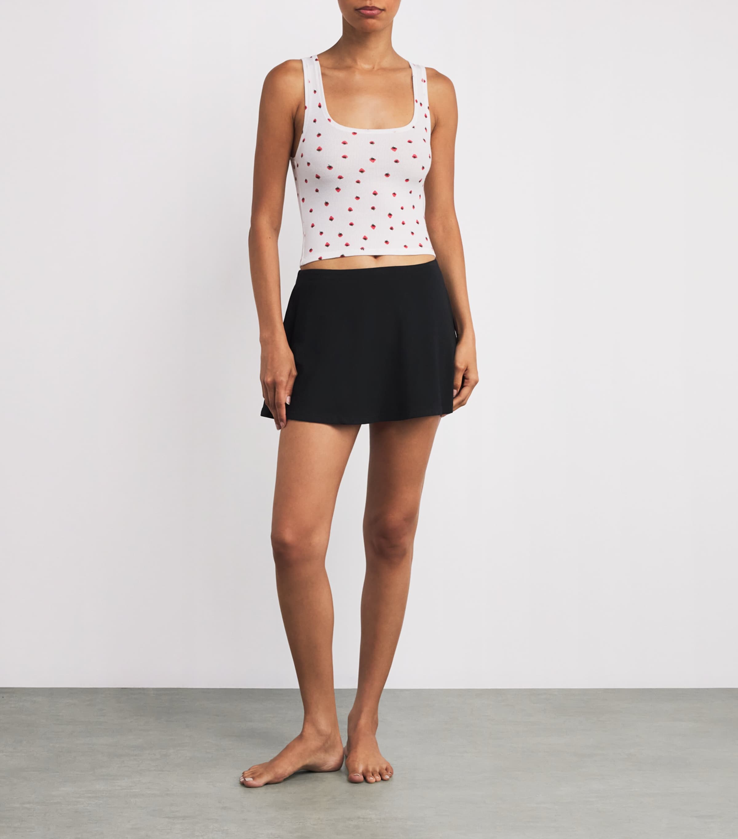 Skims Black Smooth Layers Mini Skort