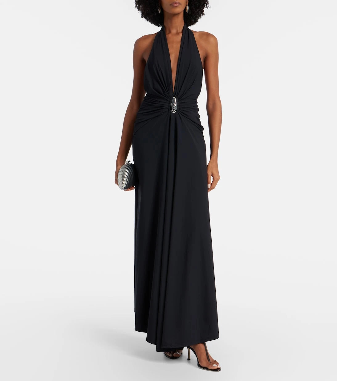 Christopher Esber - Embellished ruched jersey maxi dress