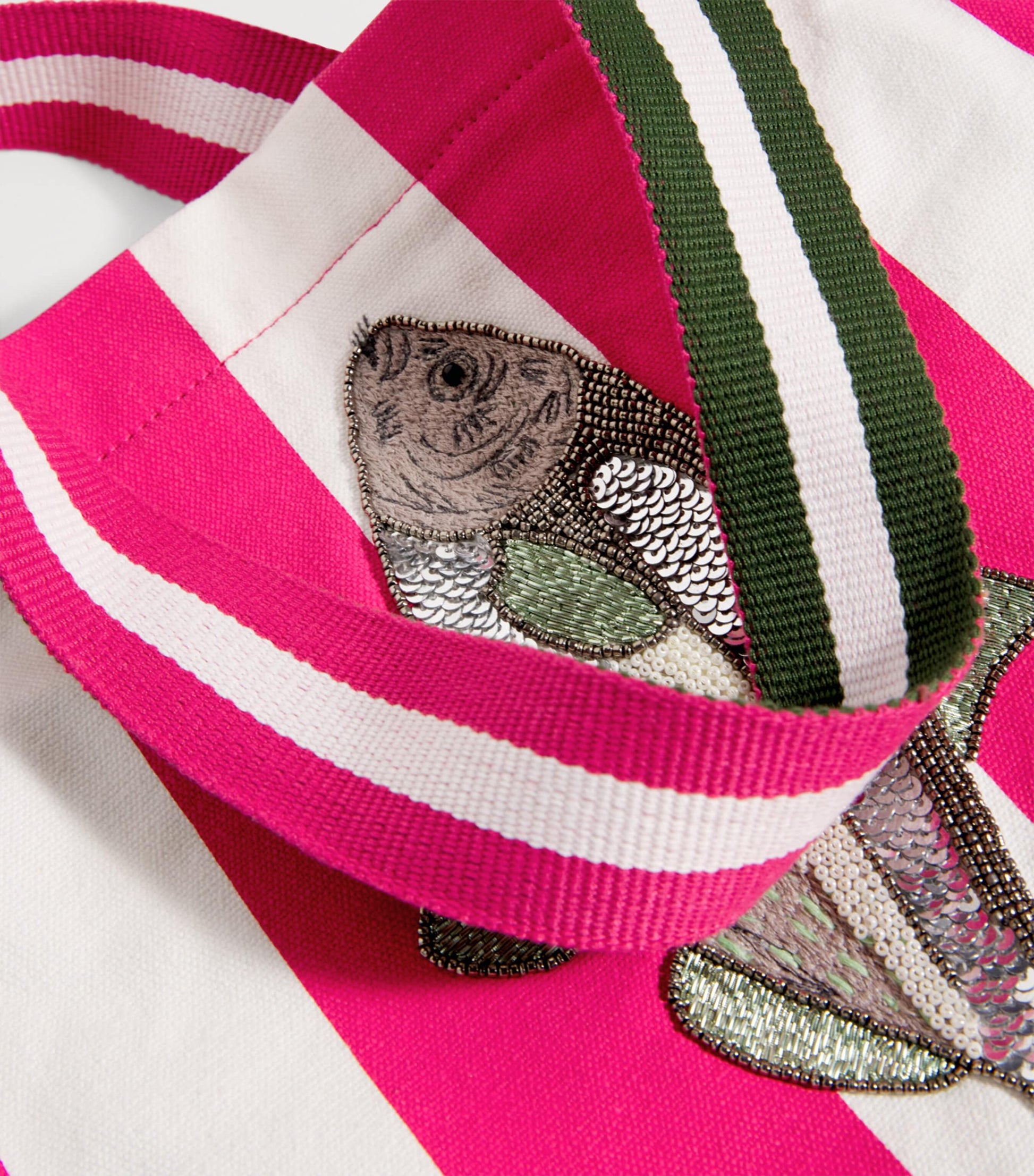 Embellished Fish Tote Bag