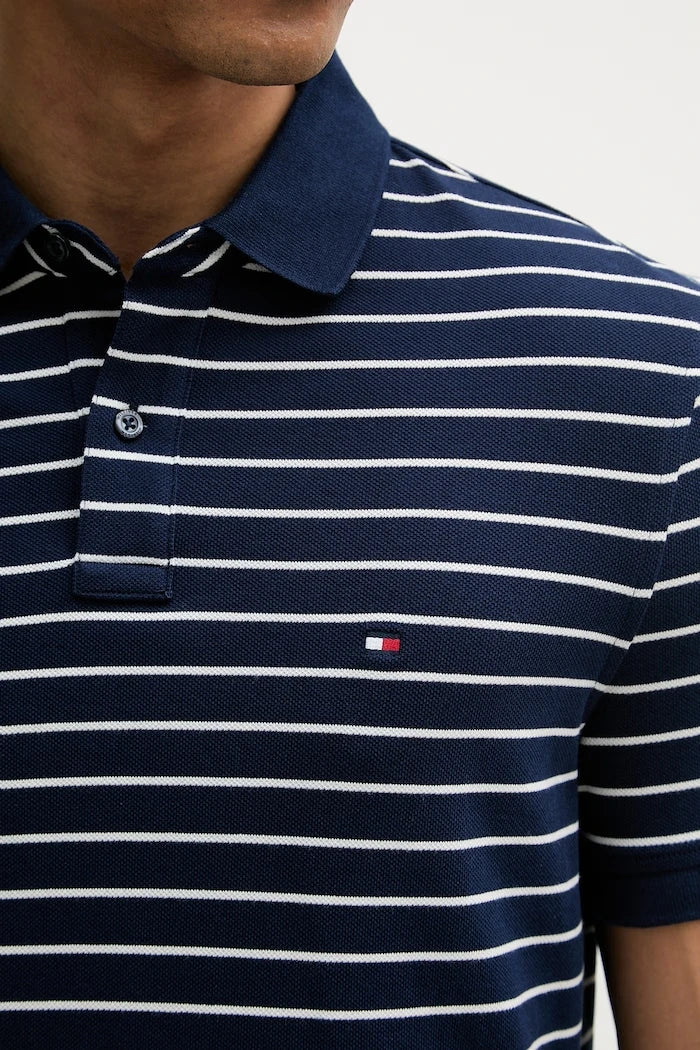 Tommy Hilfiger erkek pamuk elastan polo yaka tişört