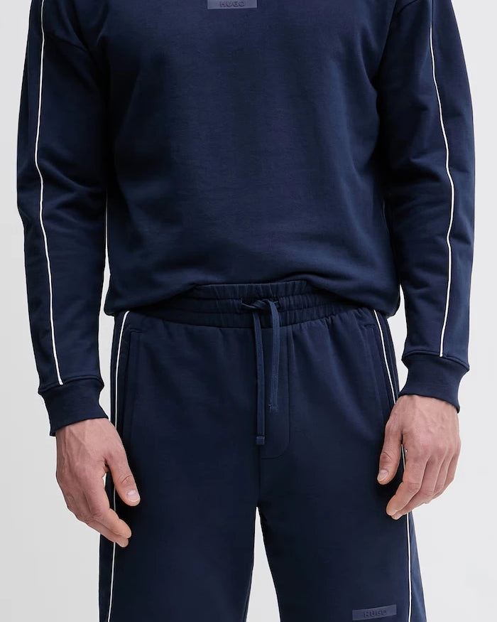 HUGO erkek pamuklu elastanlı kısa eşofman şortu PALO SHORTS