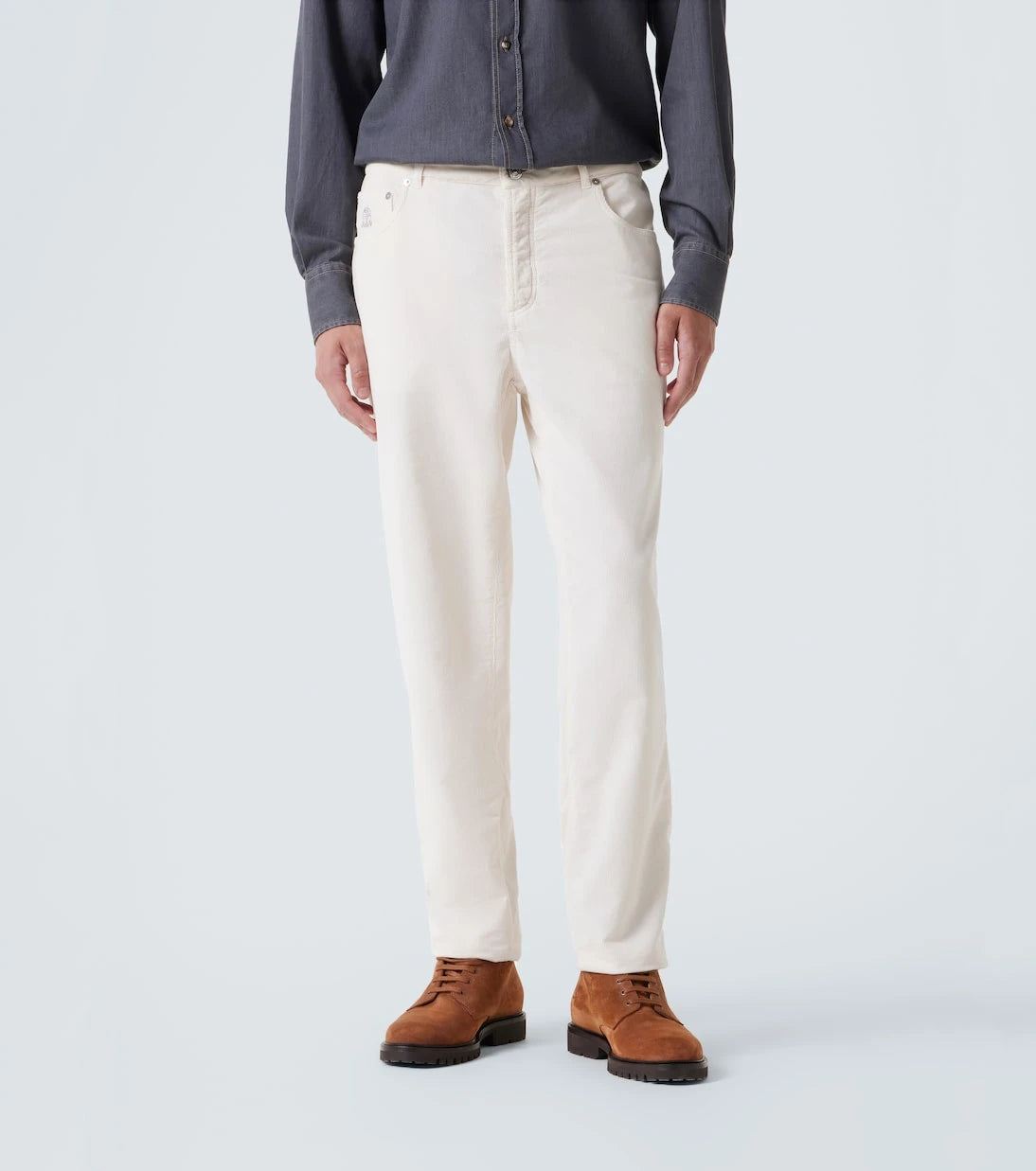Brunello Cucinelli - Cotton corduroy straight pants