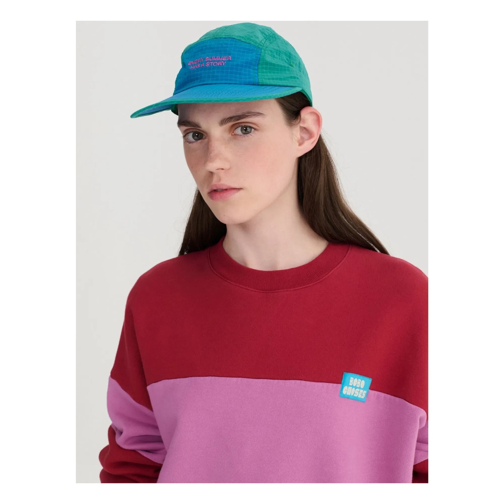Bobo Choses - Color Block organic cotton sweatshirt | Red