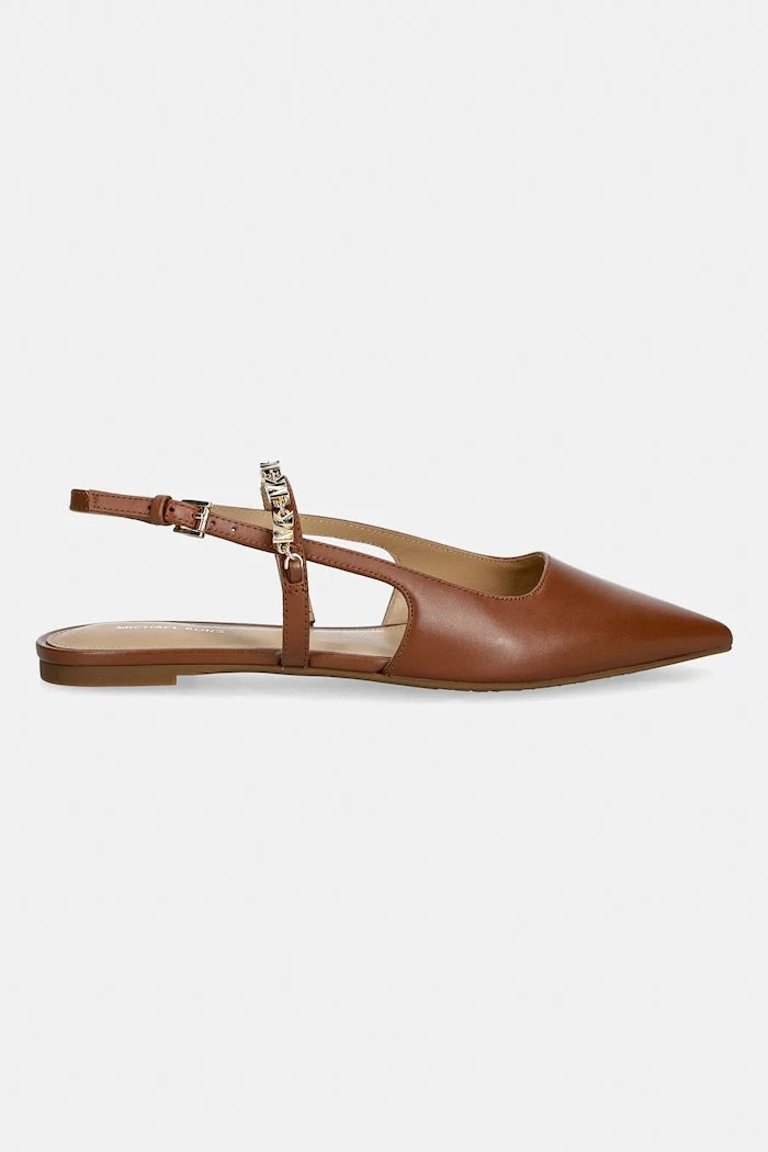 Кожени балеринки MICHAEL Michael Kors Dina Flex Sling Flat