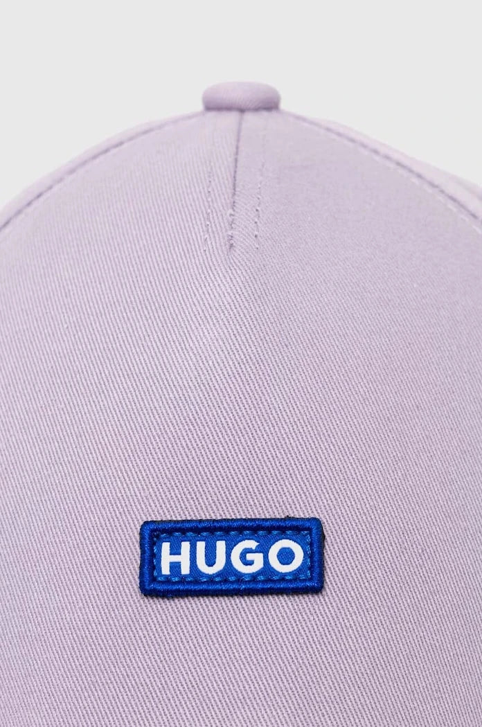 Памучна шапка с козирка Hugo Blue