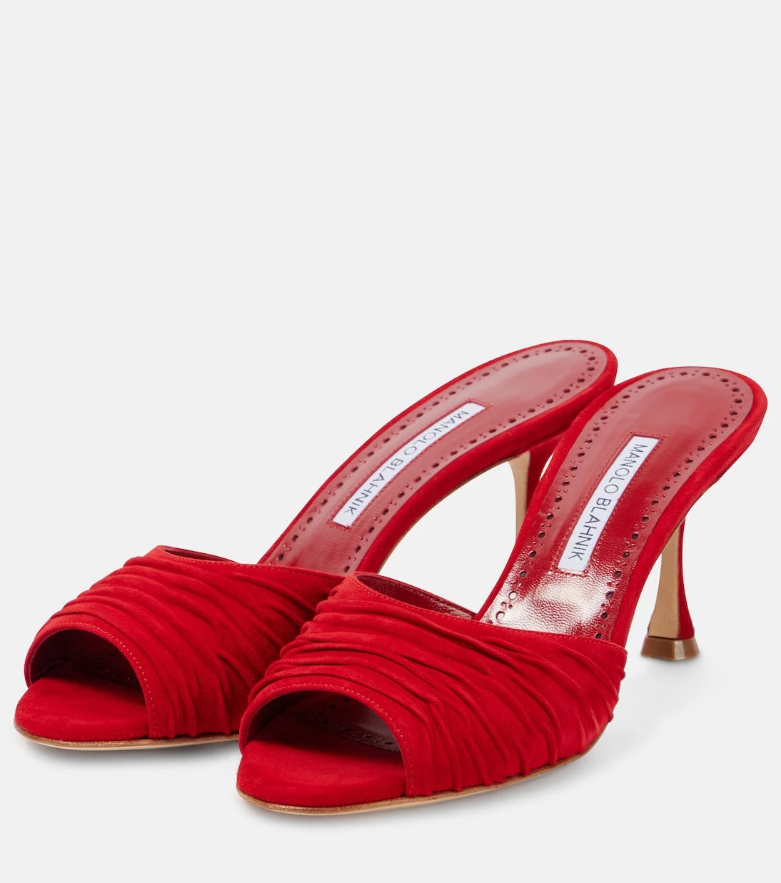 Manolo Blahnik - Pirua 70 süet mule terlik