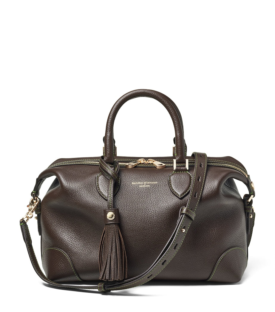 Aspinal Of London Leather Hudson Bowling Bag