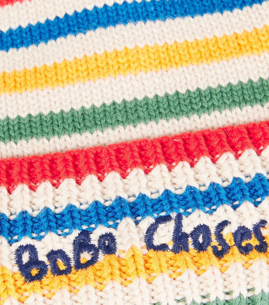 Bobo Choses - Baby Tic Tac Toe striped cotton beanie