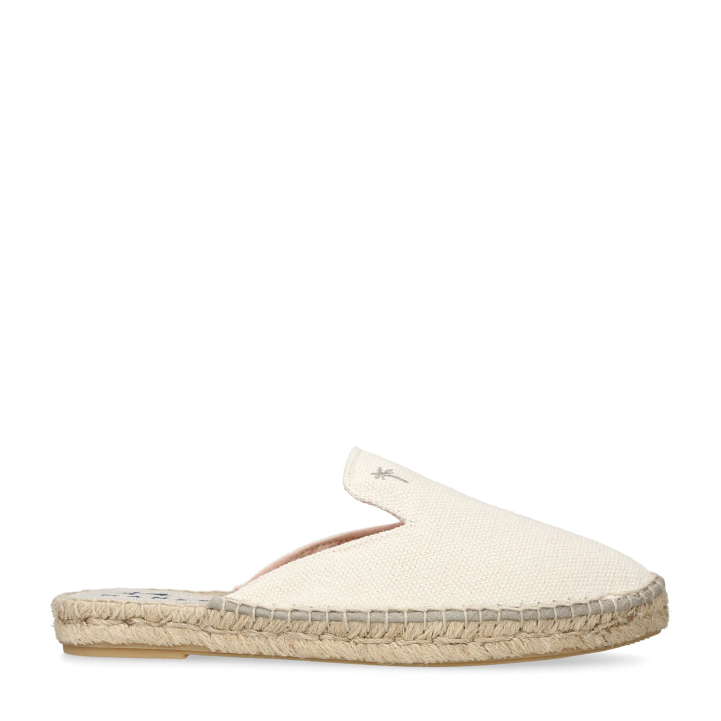 Manebi White La Havana Espadrille Slippers