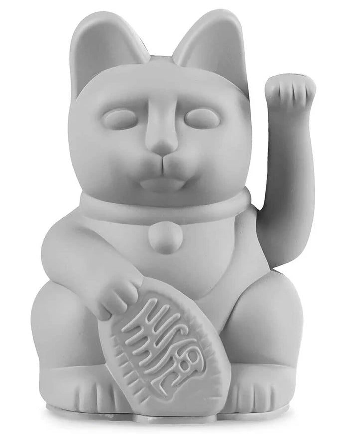 Donkey Lucky Cat Mini Dekorasyon - Gri