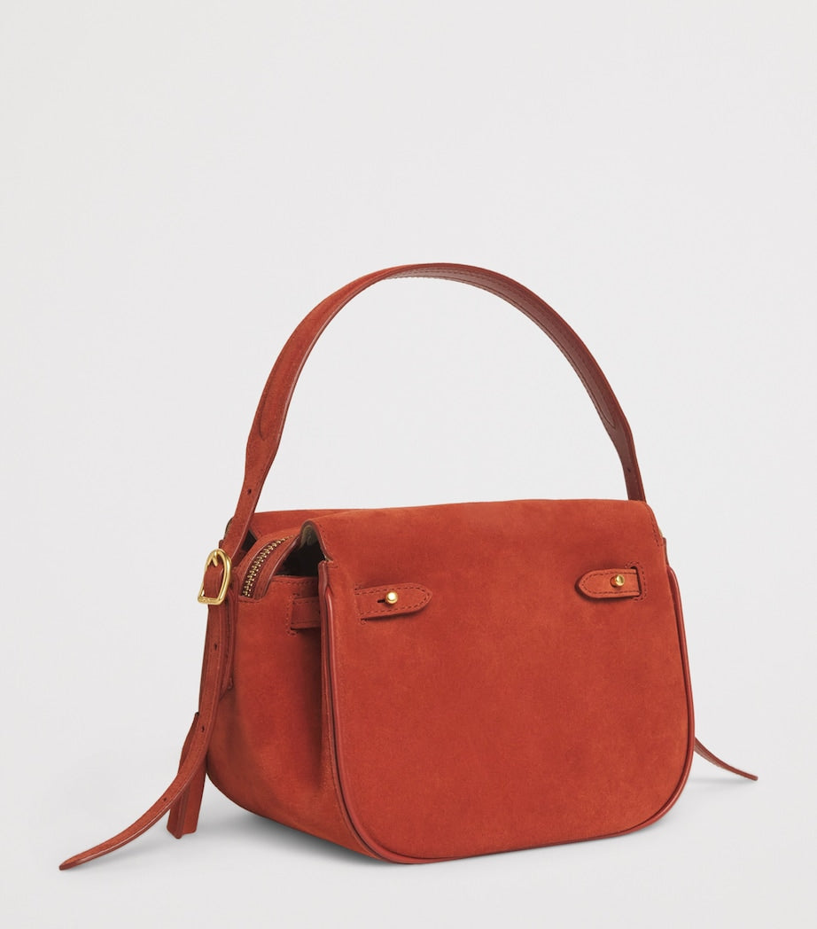 Polo Ralph Lauren Small Suede ID Shoulder Bag