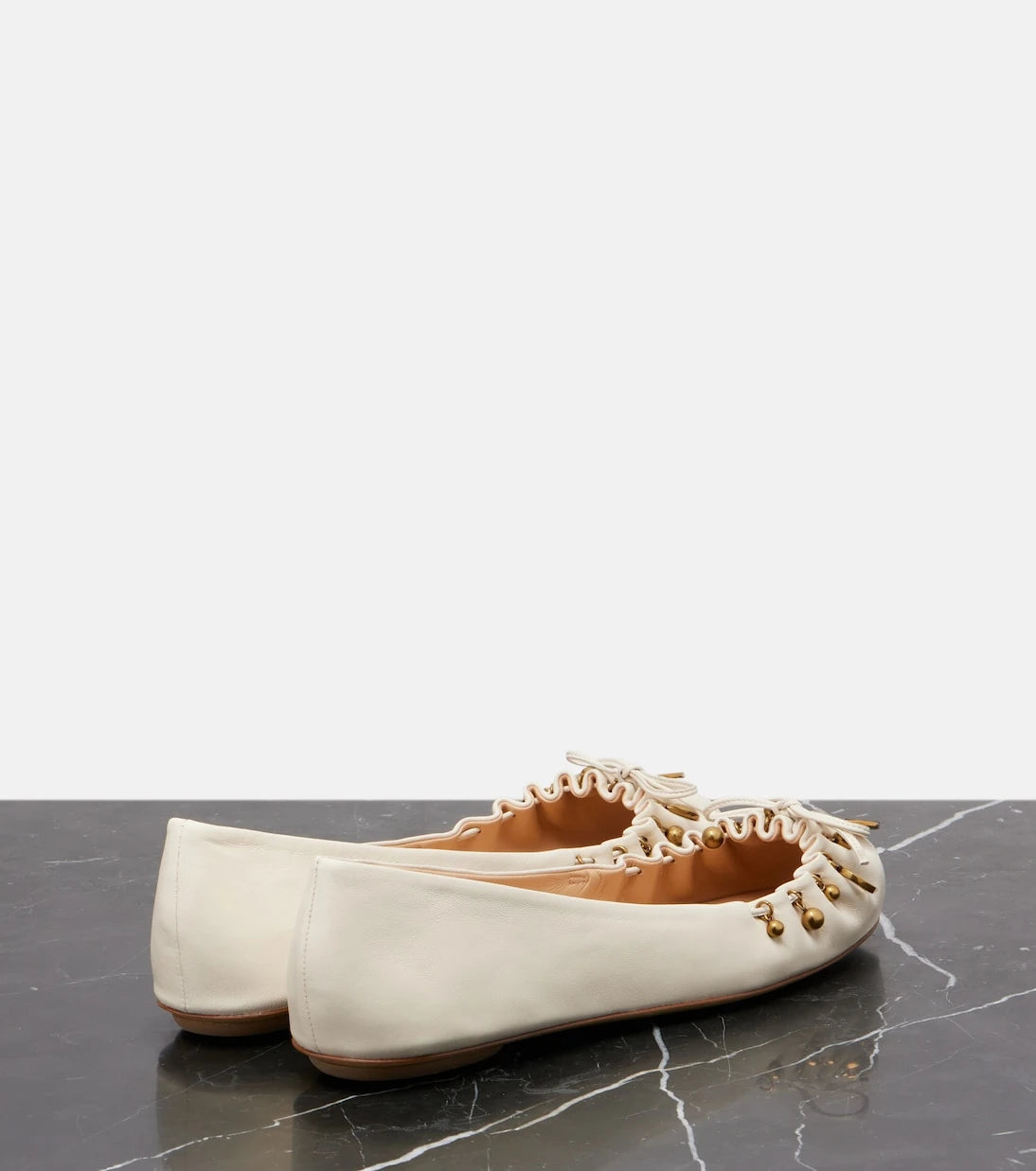 Chloé - Chloé Charms leather ballet flats