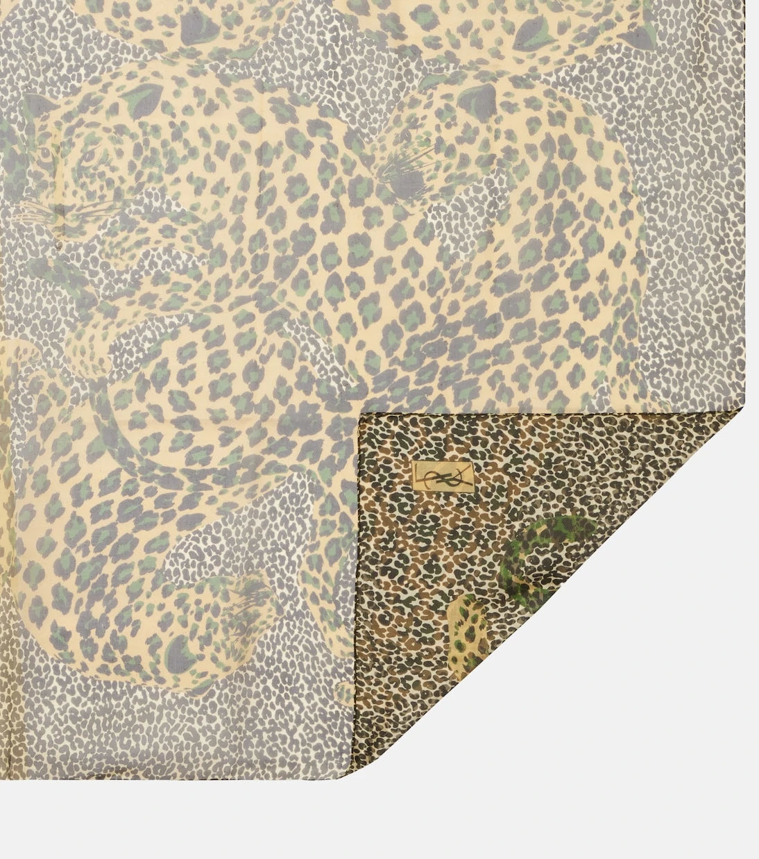 Saint Laurent - Leopard-print silk scarf