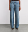 AGOLDE Blue Low Curve Wide-Leg Jeans