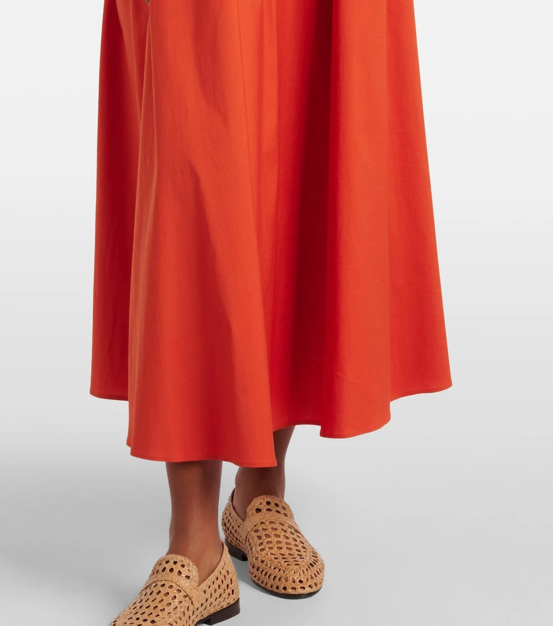Max Mara - Romea cotton-blend poplin maxi dress
