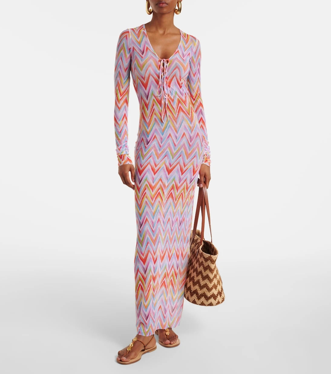 Missoni - Chevron tulle beach dress
