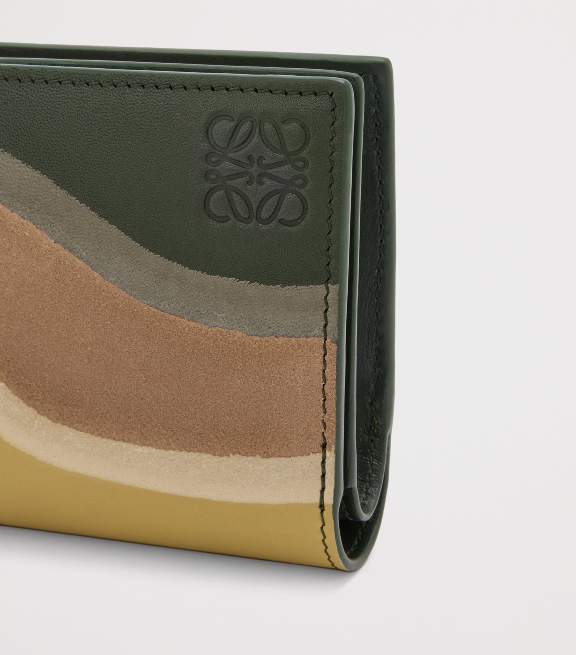 LOEWE Green Leather Landscape Wallet