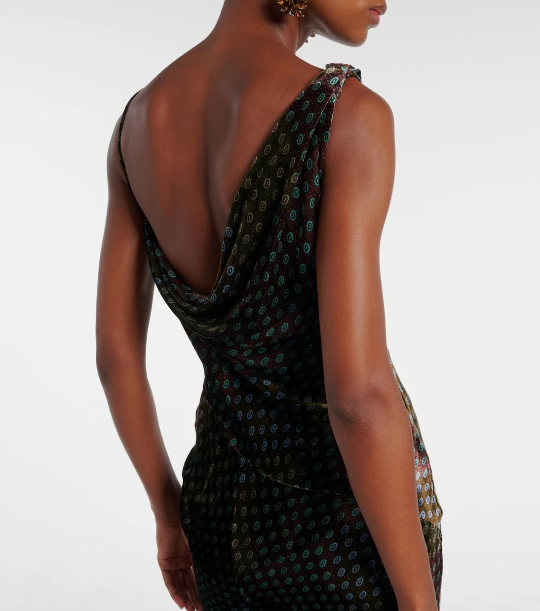 Dries Van Noten - Asymmetric printed gown