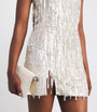 STAUD White Sequin Le Sable Mini Dress