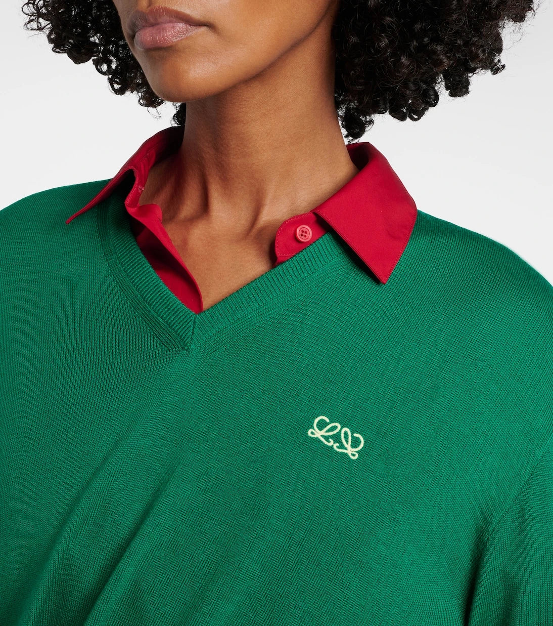 Loewe - Double L asymmetric wool sweater