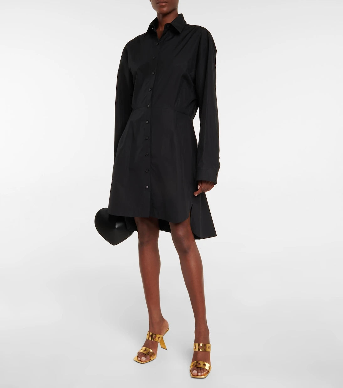 Alaïa - Cotton poplin shirt dress