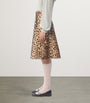 Valentino Beige Wool Printed Mini Skirt