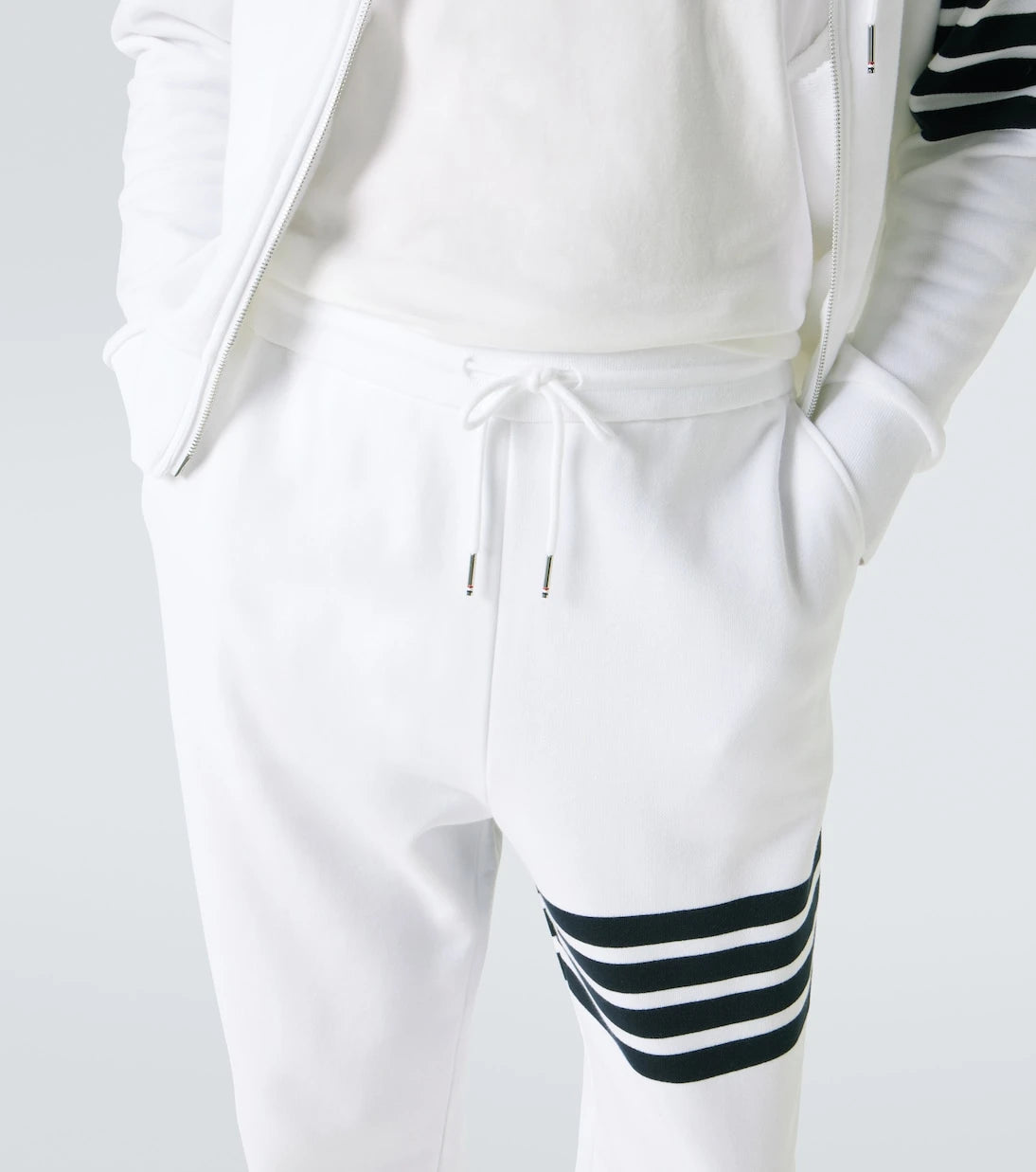 Thom Browne - 4-Bar cotton jersey sweatpants