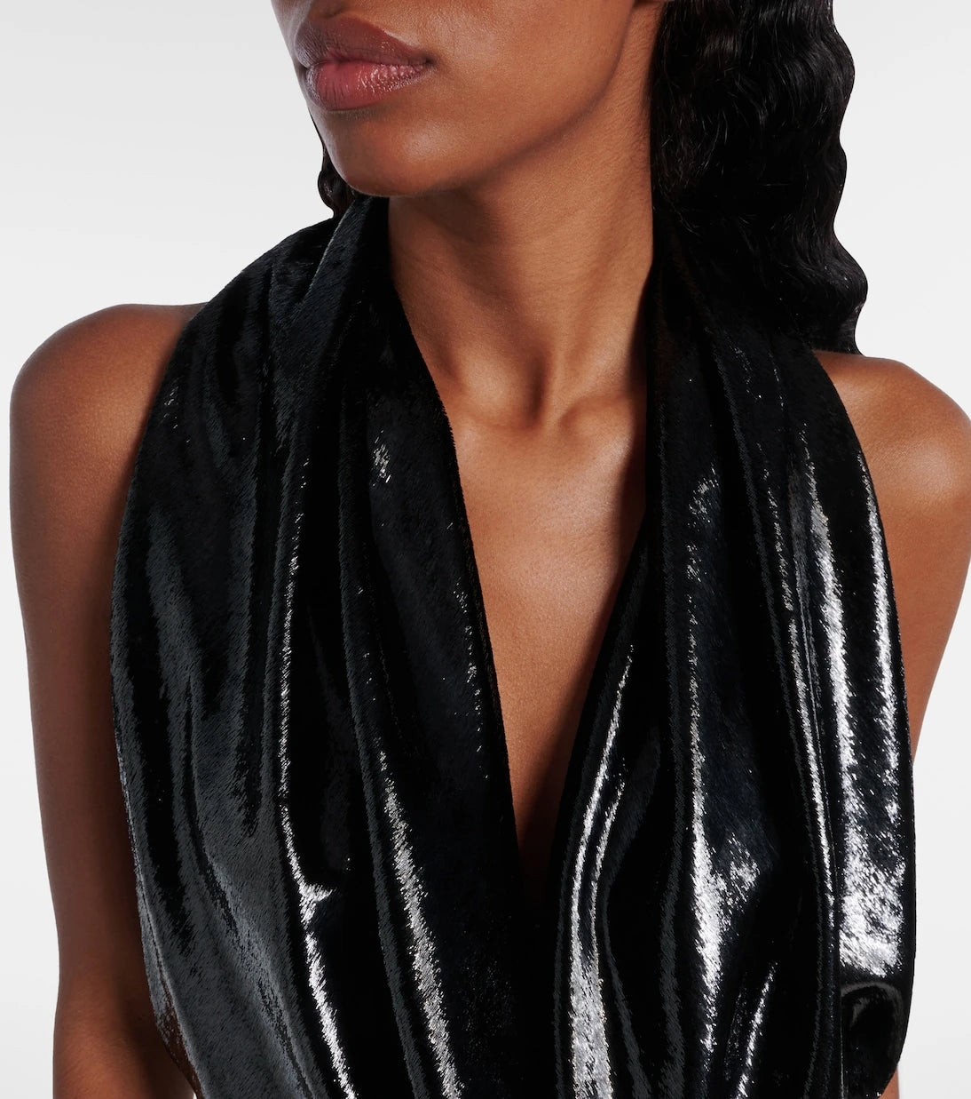 Stella McCartney - Halterneck velvet gown