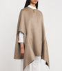 Brown Cashmere Cut-Out Cape