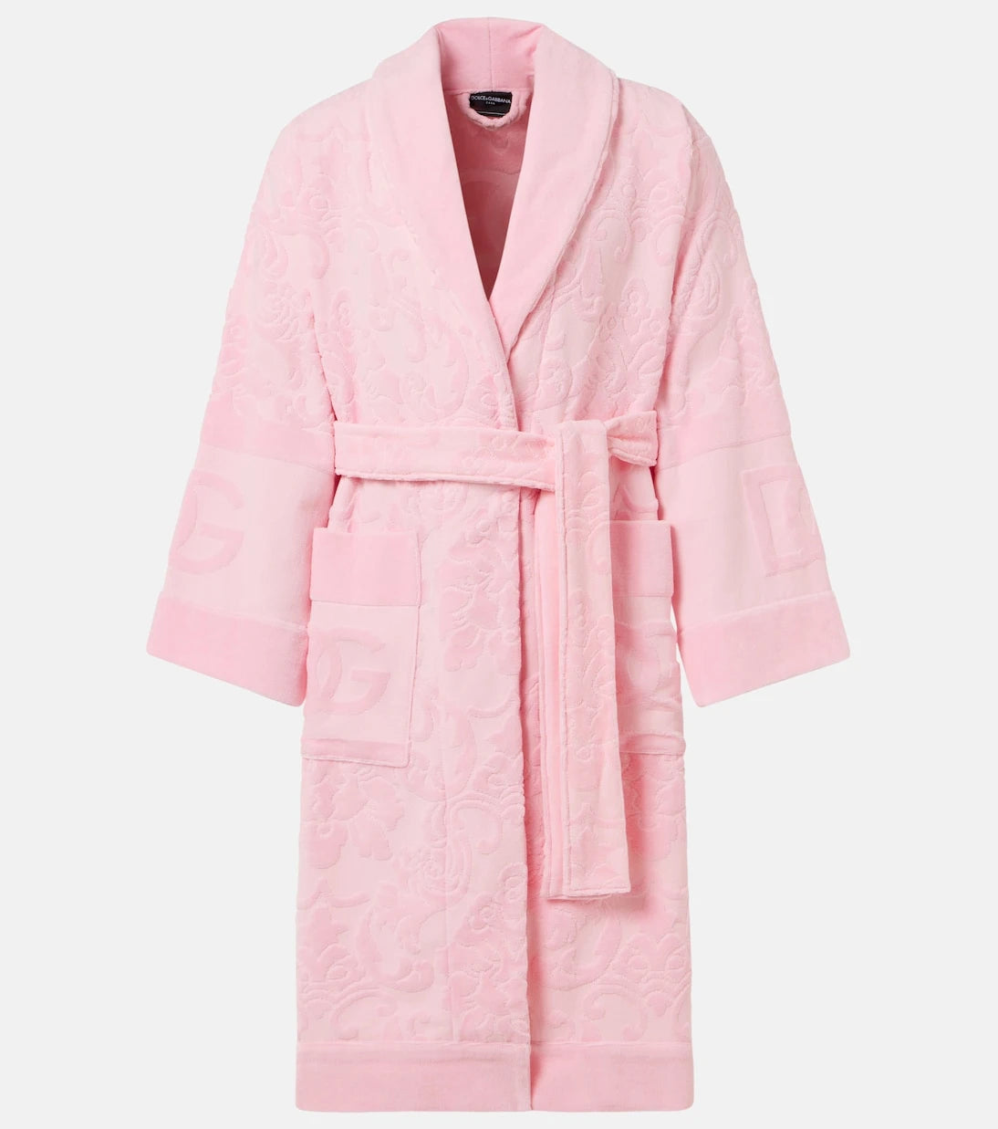 Dolce&Gabbana Casa - DG cotton terry jacquard bathrobe