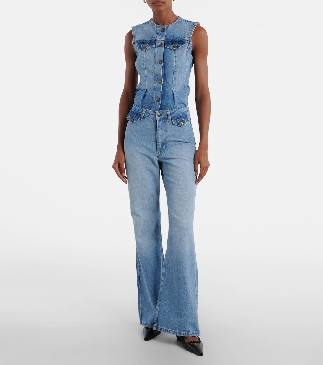 Rotate - High-rise flared jeans