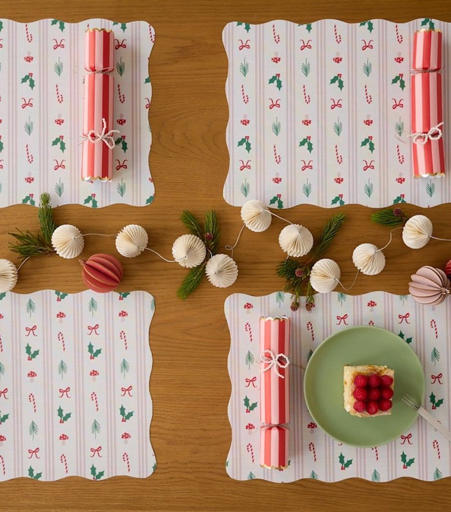 Chilewich x Meri Meri Festive Icon Stripes Placemat (34cm x 47cm)