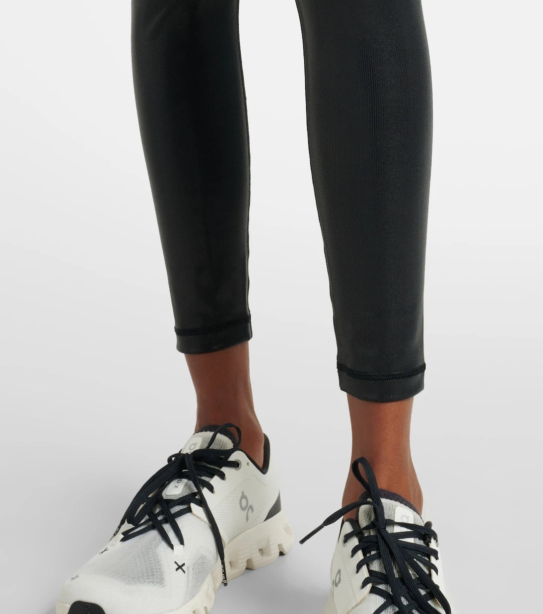 Adidas by Stella McCartney - High-rise lamé leggings